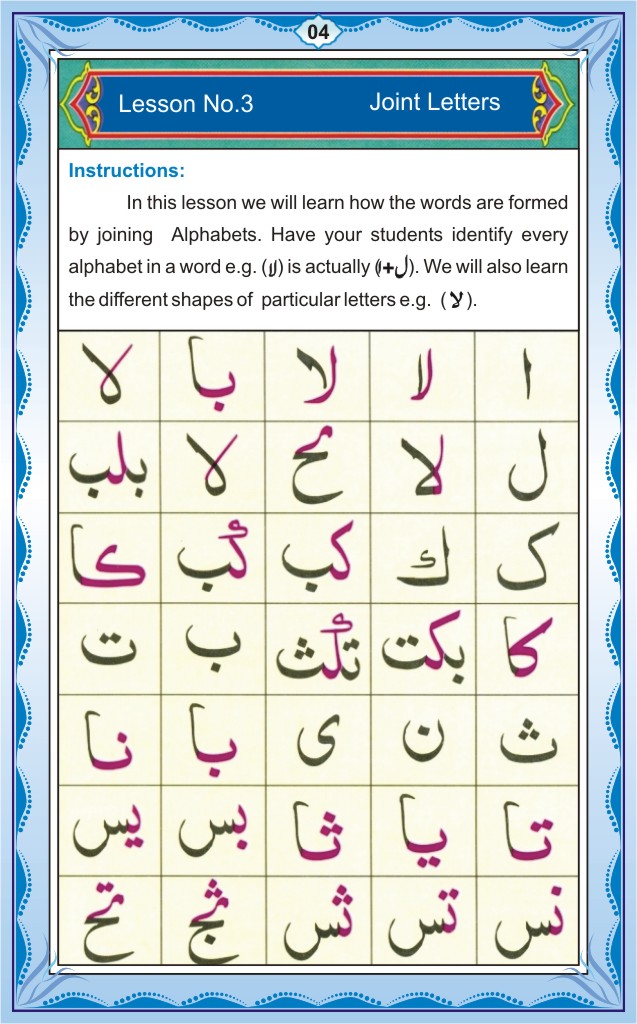 Noorani Qaidah In English Page Number 4, 
