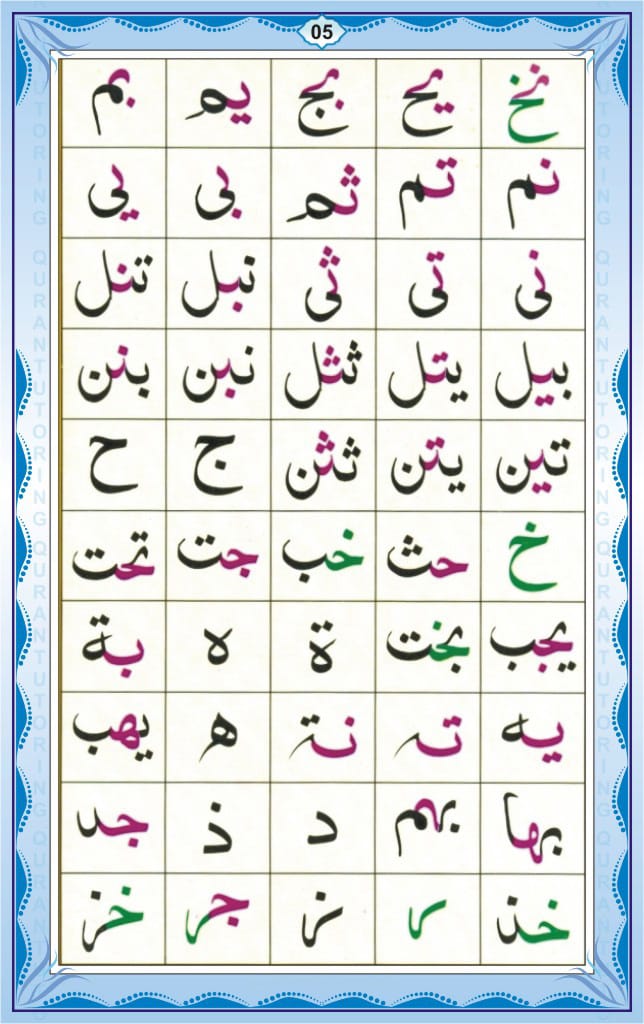 Noorani Qaidah In English Page Number 5, 