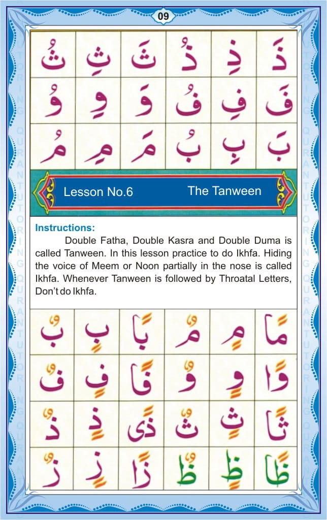 Noorani Qaidah In English Page Number 9, 