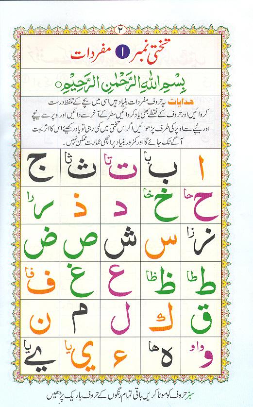 Noorani Qaidah Page Number 0, 